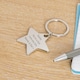 image 1 of Personalised Star Key Ring Fathers Day Gift for Dad