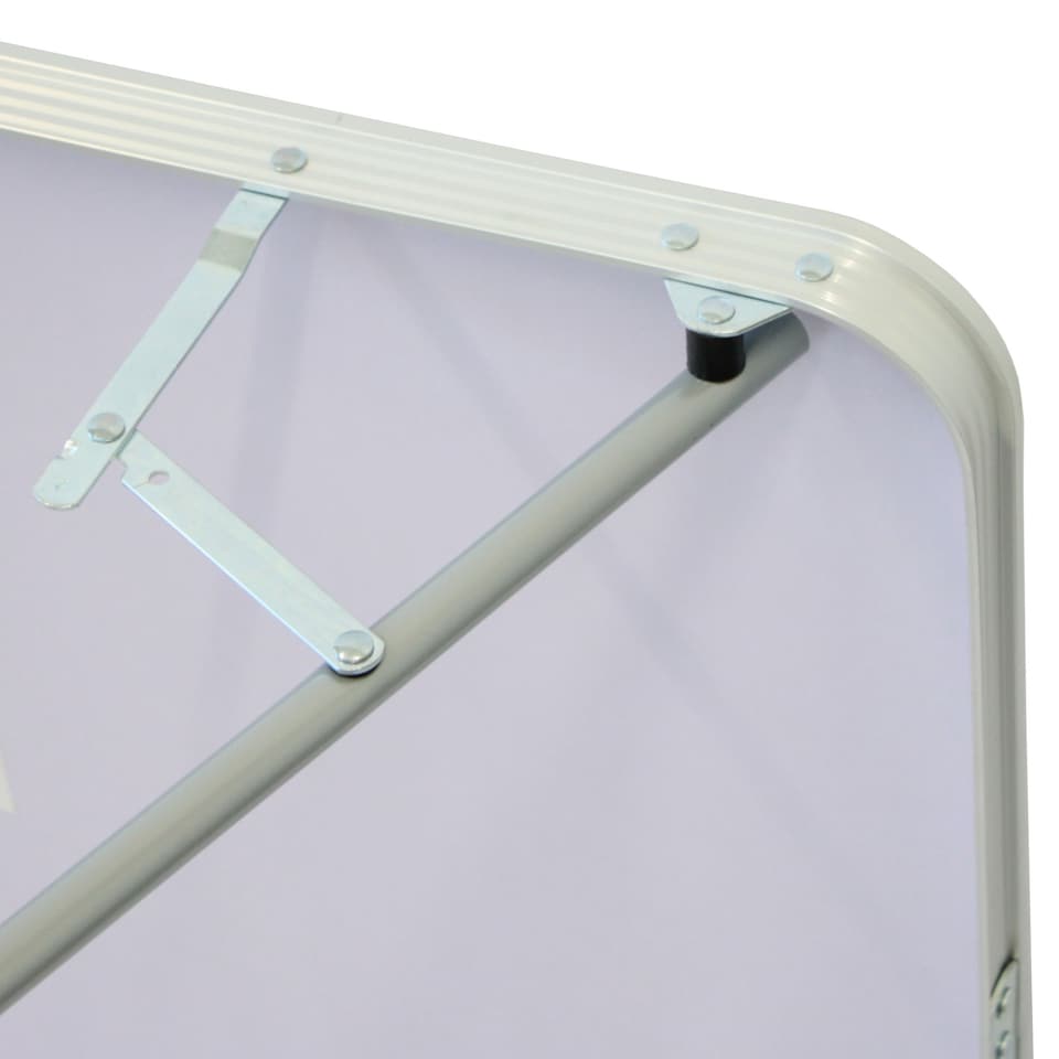 image 1 of 80cm Portable Folding Outdoor Camping Kitchen Work Top Table | White