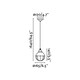 image 2 of Claire 1 Light Dome Ceiling Pendant Green, E27