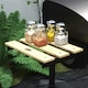 image 8 of Outsunny Charcoal Barbecue BBQ Grill Trolley W/ Shelves, Lid and Thermometer