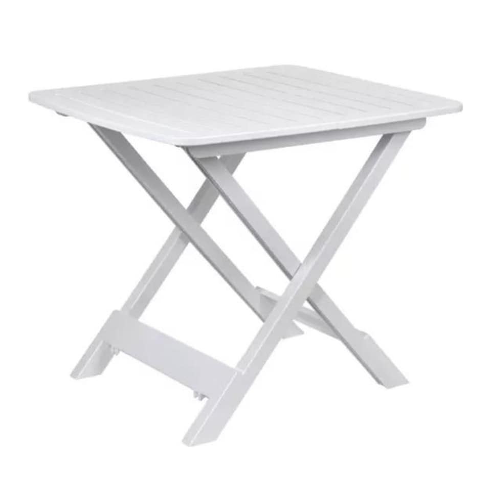 image 1 of Portable Folding Camping Picnic Table | White | 1