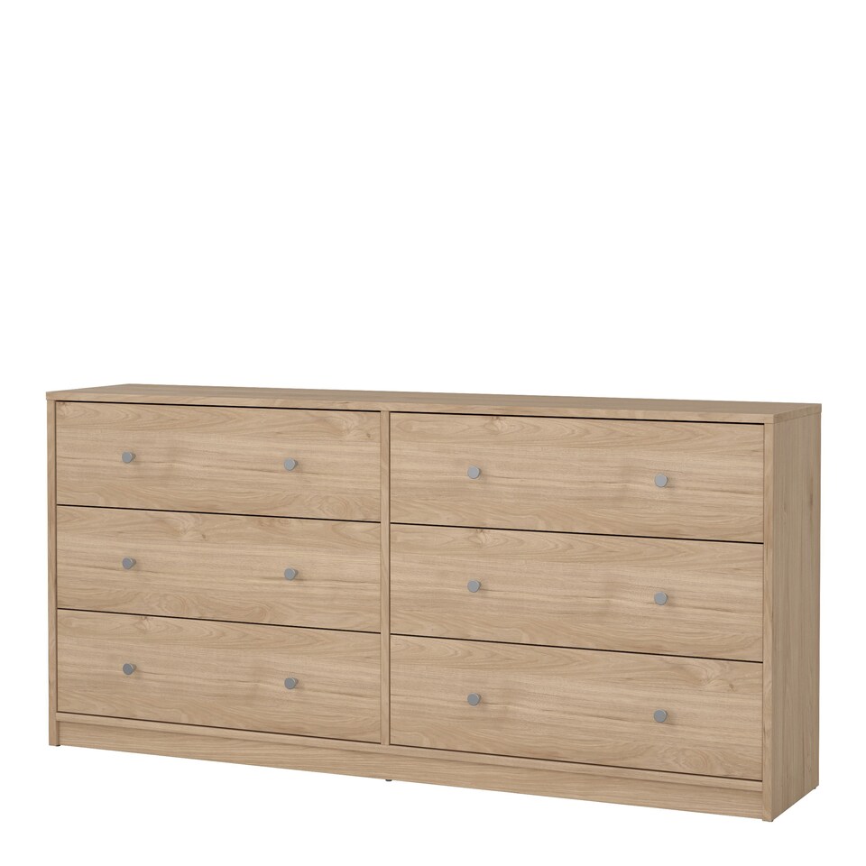 image 1 of May Chest of 6 Drawers (3+3) in Jackson Hickory Oak