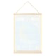 image 2 of Something Different The Moon Vintage Tarot Wall Hanger - White/Blue/Yellow - One Size