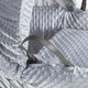 image 4 of Clair de Lune Grey Dimple Grey Wicker Moses Basket With Grey Rocking Stand