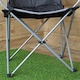 image 8 of Luxury Padded High Back Folding Outdoor, Camping, Fishing Chair in Black