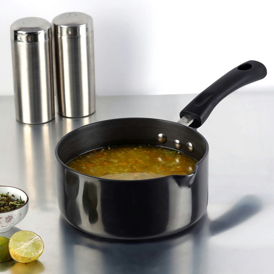 image 1 of Vinod Hard Anodised Saucepan 18cm - 2.4 Litres