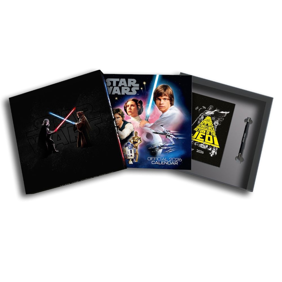 STAR WARS CLASSIC 2026 CALENDAR AND DIARY GIFT BOX SET