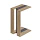 image 1 of Decortie Muju Sofa Side Table 30x40x57cm Oak