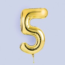 Gold Number '5' Foil 34" Balloon&nbsp;