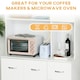 image 4 of HOMCOM Freestanding Kitchen Cupboard Storage Unit  Drawers Handles Shelf