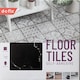 image 4 of d-c-fix Black Marble 30.48 x 30.48cm Self-adhesive Vinyl Floor Tiles Pack 33 | 3sqm