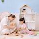 image 8 of ZONEKIZ 3 Tier Toy Storage Shelf w Six Cubes, for Playroom, Bedroom - White | White