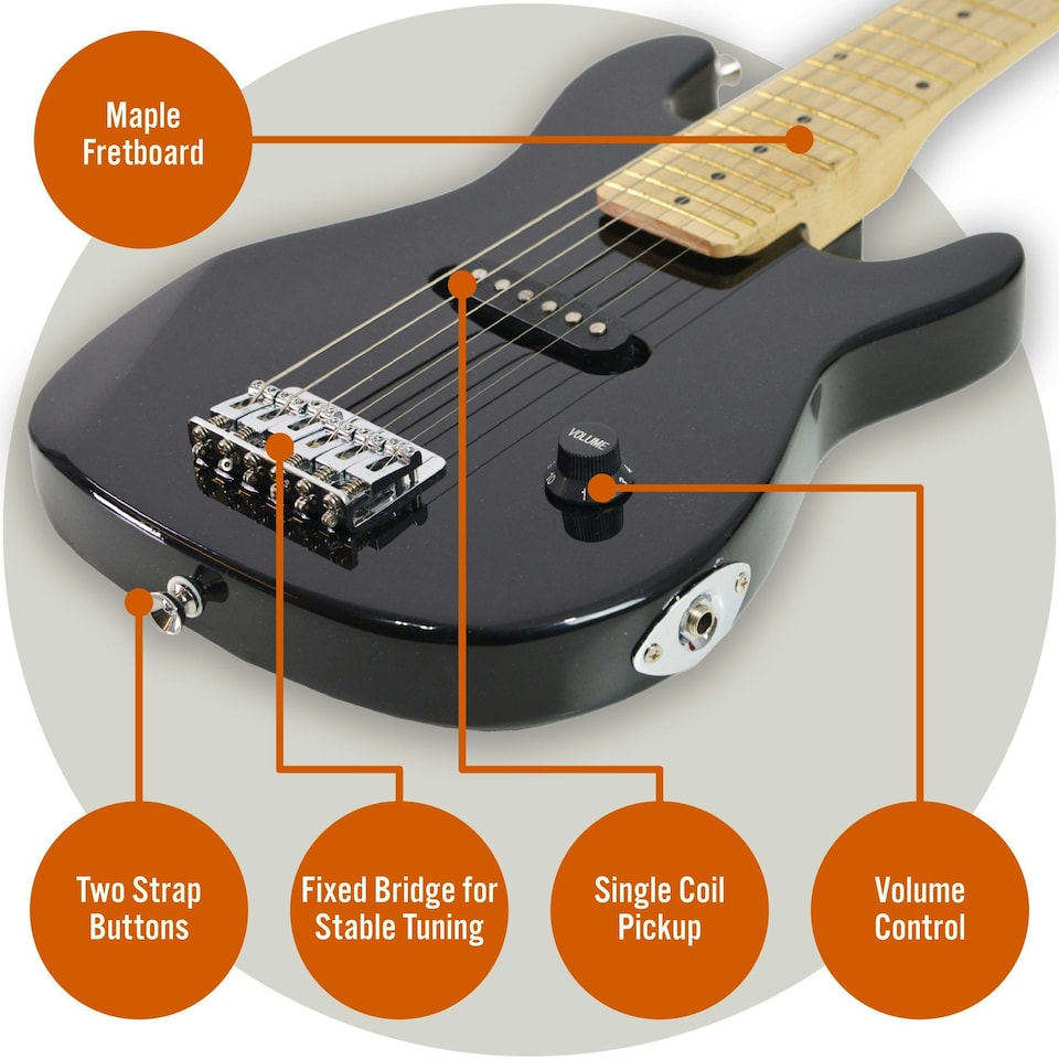 image 1 of 3rd Avenue Junior Electric Guitar Pack with Mini Amp Purple