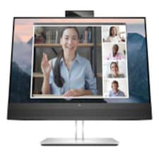 HP E24mv G4 FHD Conferencing Monitor, 60.5 cm (23.8"), 1920 x 1080 pixels, Full HD, LCD, 5 ms, Black, Silver | Black | Black, Silver | 52.7 cm