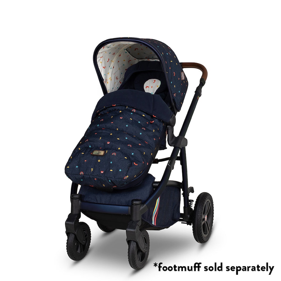image 1 of Cosatto Wow 3 Pram and Pushchair Carrycot and Reversible Seat, All Terrain Travel System
