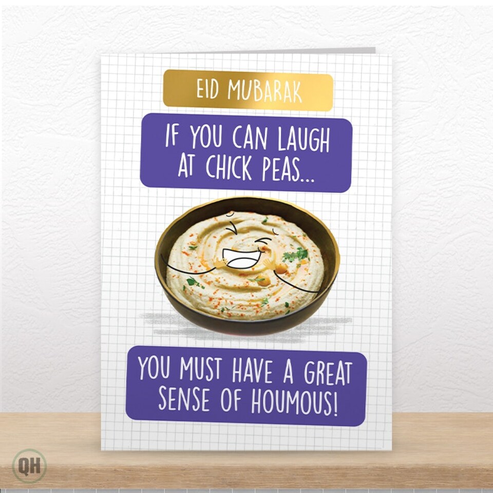 image 1 of A Great Sense Of Houmous! - Funny Eid Card