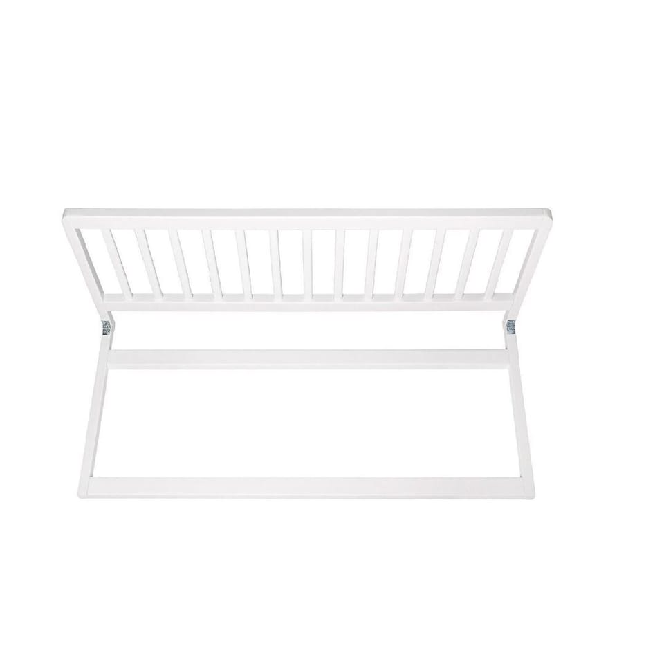 image 1 of Safetots Narrow Wooden Bed Guard, White, 38cm High x 90cm Wide, Toddler Bedrail for Safety, Secure Child Bed Rail