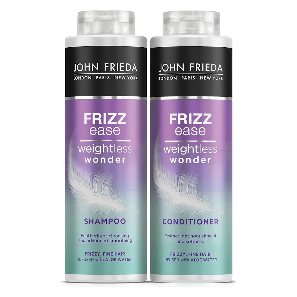 image 1 of John Frieda Frizz Ease Weightless Wonder Hair Shampoo & Conditioner Duo, 500ml