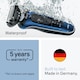 image 6 of Braun Series 6 Electric Shaver, +1 Attachment, 62-B1200S, Blue
