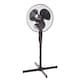 image 7 of 16 Inch Oscillating Black Extendable Free Standing Pedestal Fan