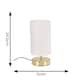 image 8 of ValueLights Francis Gold Touch Table Lamps White Shade and Bulb