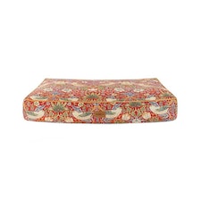 Morris & Co Strawberry Thief Burgundy Medium Dog Mattress