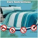 image 3 of VELVETIO Hudson Printed Duvet Cover Set Reversible Polycotton Easy Care Beddings Blue | Teal | Single