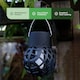 image 3 of Gardenwize Pack of 6 Solar Hanging Flame Lantern Lights Outdoor | Black
