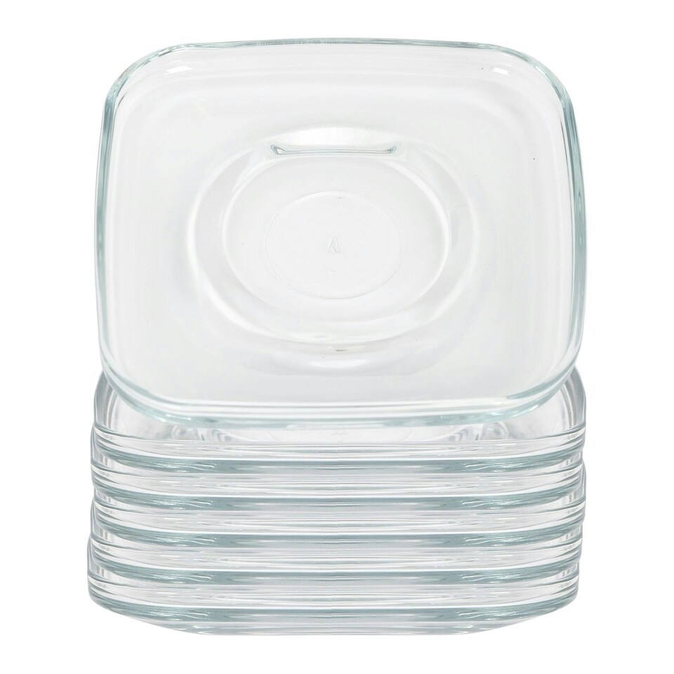 image 1 of LAV Cozy Glass Espresso Saucers - 12.5cm - Pack of 6 Clear