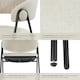 image 4 of Dining Chair Bedano - woven fabric, padded, 150 kg load capacity - Set of 4 Grey | Greige