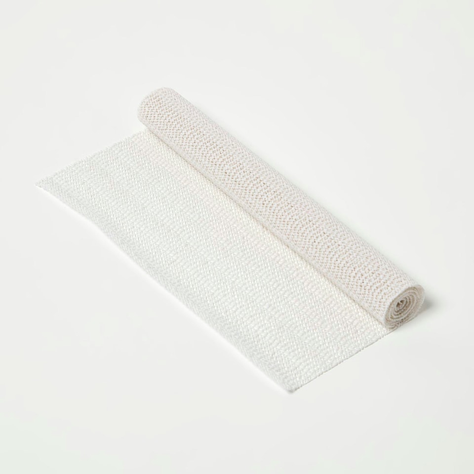 image 1 of Homescapes Black, White, or Grey Rubber Non-Slip Mat