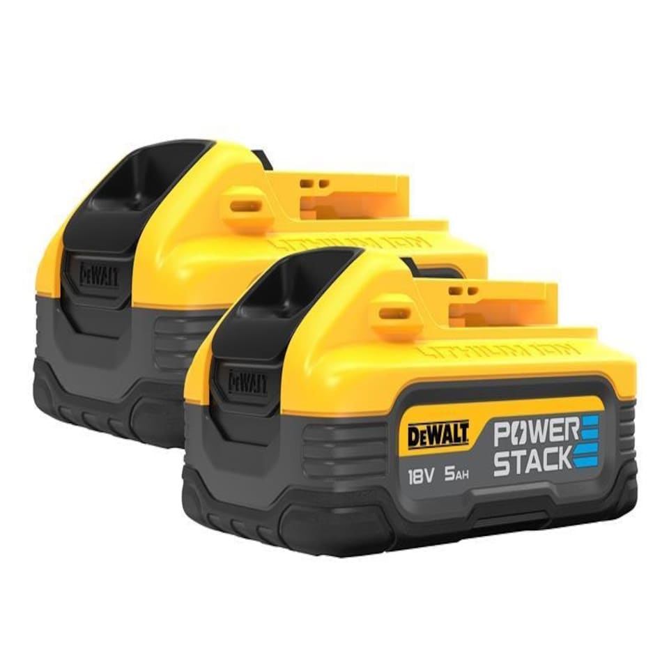 DCBP518H2 POWERSTACK Slide Battery Twin Pack 18V 5.0Ah Li-ion - DEWDCBP518H2 One Size