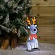 image 4 of 40cm Infinity Standing Christmas Reindeer with Metal Base, White and Red LEDs