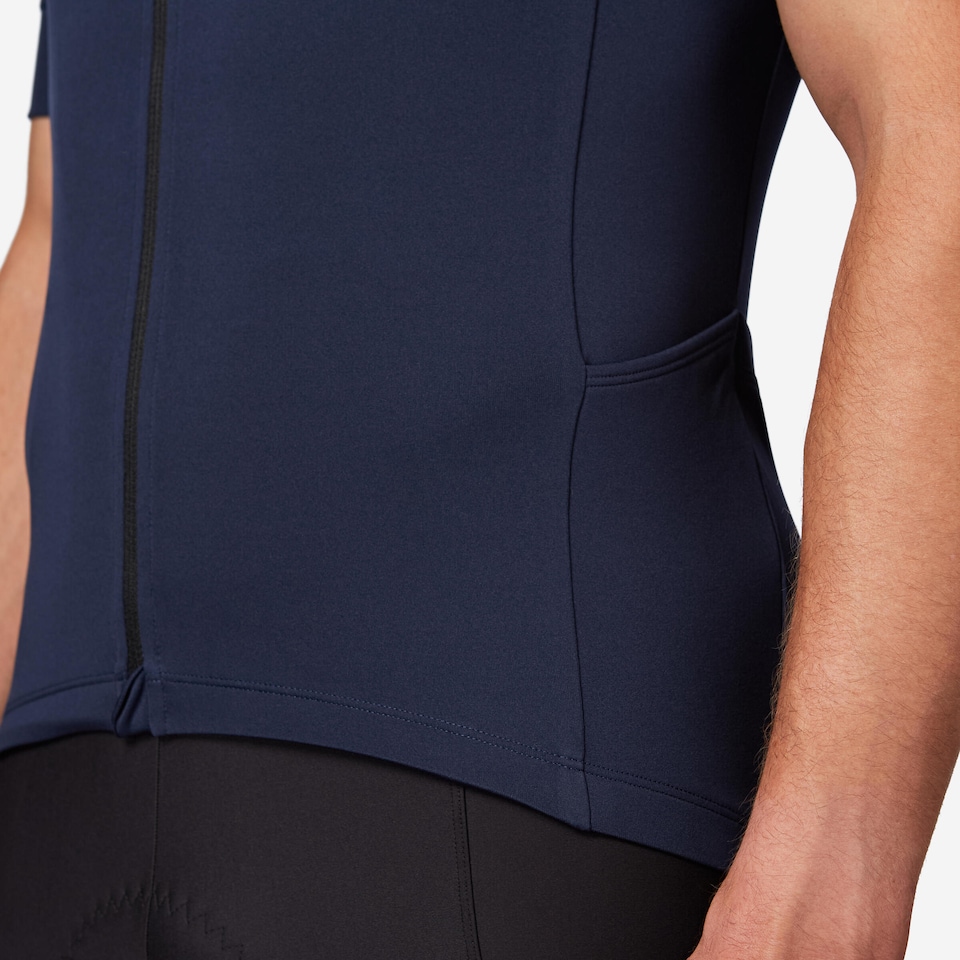 image 1 of Decathlon Men's road biking short-sleeved top - steel blue