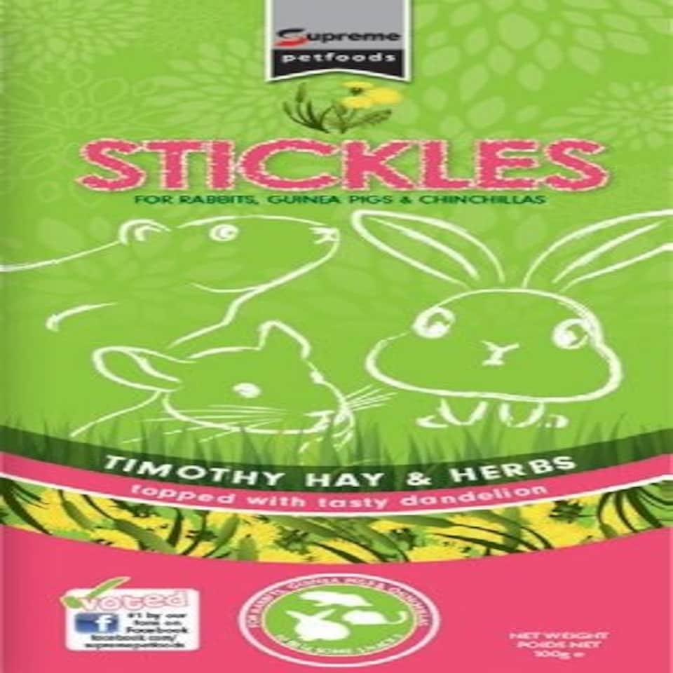 Supreme Stickles With Timothy Hay & Herbs 100g