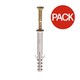 image 1 of Securfix Frame Fixings (Pack of 10) - Gold/White - 100mm x 10mm