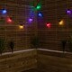 image 10 of Set of 20 Indoor Outdoor Connectable Festoon Lights with Multi-Coloured LEDs
