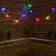 image 10 of Set of 20 Indoor Outdoor Connectable Festoon Lights with Multi-Coloured LEDs