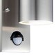 image 5 of Blaze - Stainless Steel Outdoor Up Down Motion Sensor Wall Light | Grey | Clear | 1