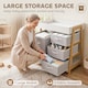 image 5 of AIYAPLAY Baby Changing Table with 3 Drawers, Basket, Waterproof Pad