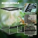 image 8 of PawHut Glass Reptile Terrarium, 40L Vivarium for Lizards, Frogs, Snakes, Turtles