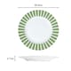 image 4 of 24pc Green Split Stripe Dinner Set