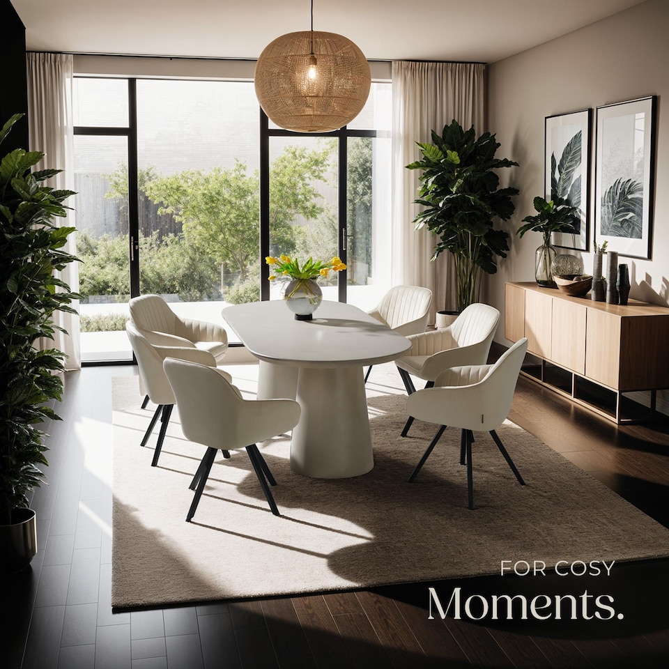 image 1 of Lounge Armchair Living Room Accent Chair 360 Swivel Slim Steel Legs Velvet Fabric | Cream | cream | 4