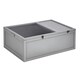 image 1 of PawHut 94 cm Wooden Tortoise House Turtle Habitat Small Reptile Cage Grey