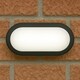 image 6 of CGC SONNY Black Opal Oval Outdoor Wall Light Bulkhead 12W Black