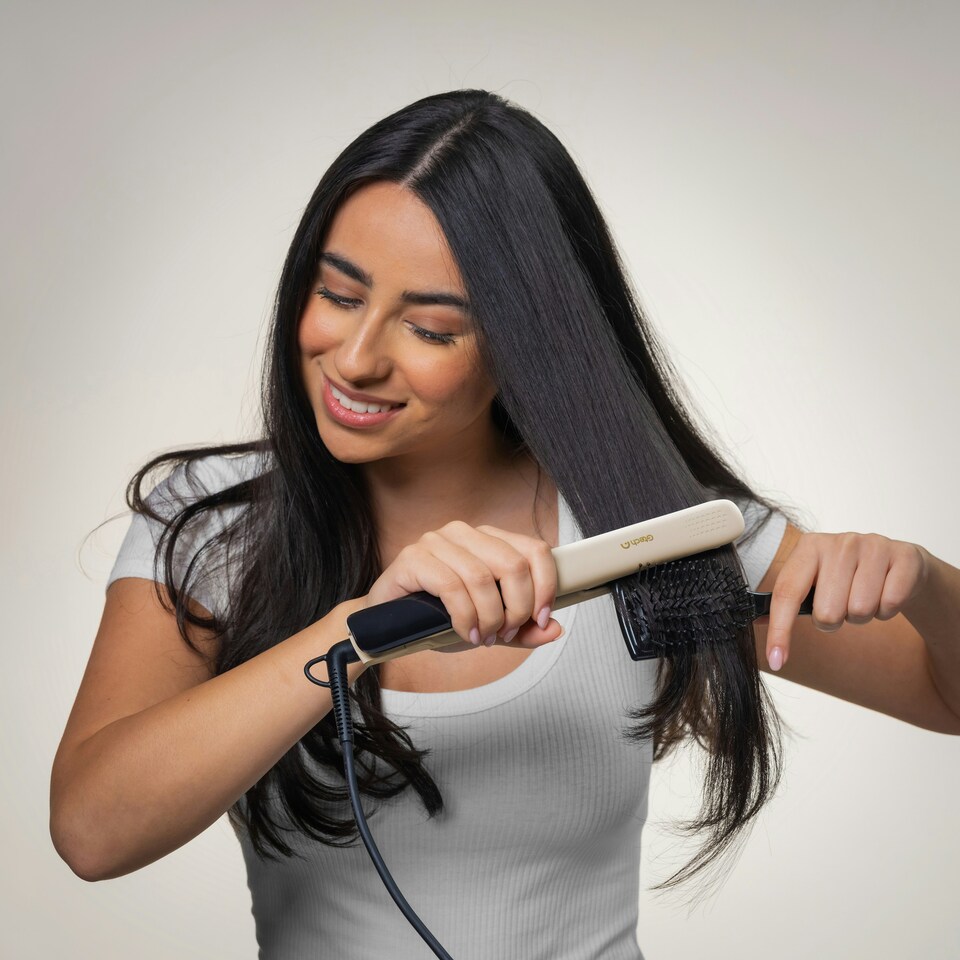 image 1 of Gtech StyleOnic Turbo ION Compact Straighteners (Oyster)