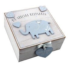 Widdop Gifts Baby Boy Wooden My Special Keepsakes Box