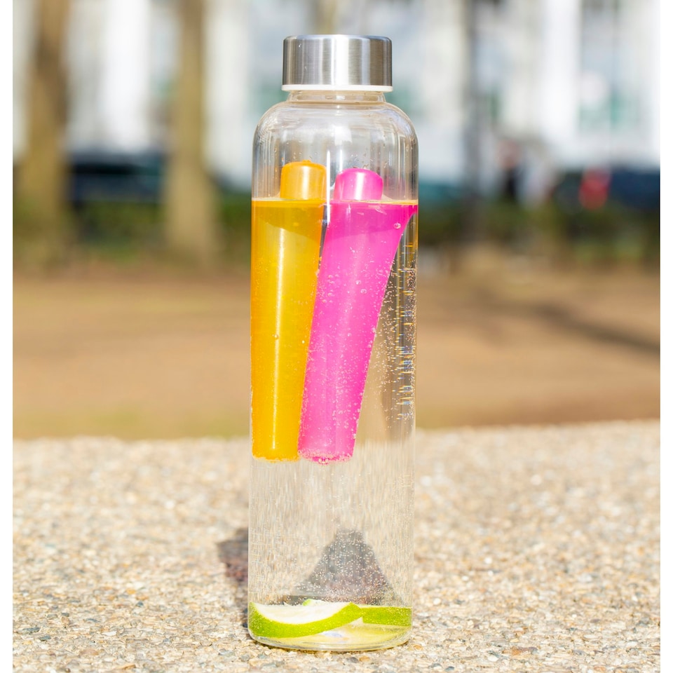image 1 of Kikkerland Reusable Coloured Ice Sticks Pack of 8