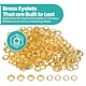 image 7 of 17mm Brass Eyelets with Washers for Arts & DIY Projects - 50 Pcs
