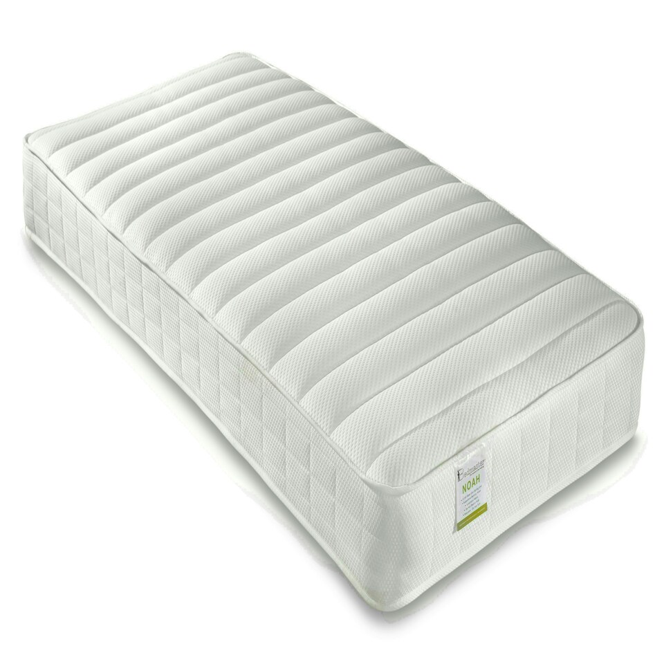 image 1 of Veera White Guest Bed With Drawers And Trundle And Noah Memory Foam Mattresses